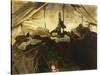 Inside a Tent in the Canadian Rockies-John Singer Sargent-Stretched Canvas