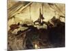 Inside a Tent in the Canadian Rockies-John Singer Sargent-Mounted Giclee Print