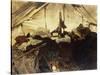 Inside a Tent in the Canadian Rockies-John Singer Sargent-Stretched Canvas