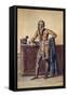 Inside Attire of French Citizen-Jacques-Louis David-Framed Stretched Canvas