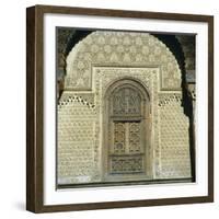 Inside Bou Inania Medrassa Courtyard, Fez, Morocco-Tony Gervis-Framed Photographic Print