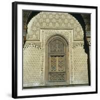 Inside Bou Inania Medrassa Courtyard, Fez, Morocco-Tony Gervis-Framed Photographic Print