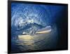 Inside Breaking Ocean Wave-David Pu'u-Framed Photographic Print