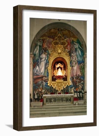 Inside Church, Candelaria, Tenerife, 2007-Peter Thompson-Framed Photographic Print