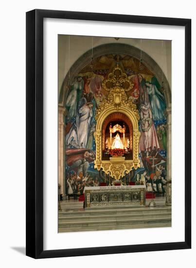 Inside Church, Candelaria, Tenerife, 2007-Peter Thompson-Framed Photographic Print