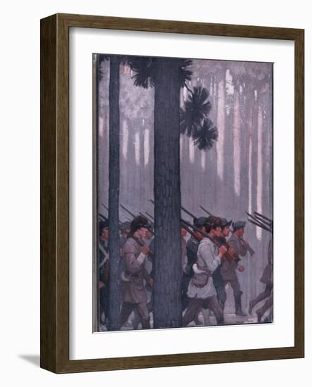 Inside Cover Design, 1928 (Colour Litho)-Newell Convers Wyeth-Framed Giclee Print