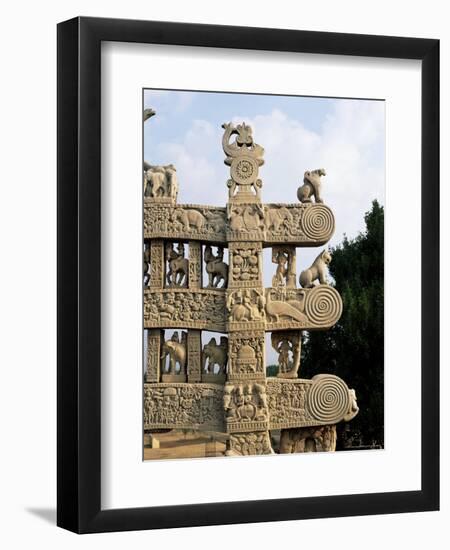 Inside Face of the North Gateway, the Great Stupa, Sanchi, Madhya Pradesh, India-Richard Ashworth-Framed Photographic Print