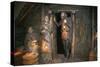 Inside House of Ancient Viking Village-null-Stretched Canvas