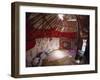 Inside Kazakhs Yurt, Tianchi (Heaven Lake), Tien Shan, Xinjiang Province, China-Anthony Waltham-Framed Photographic Print