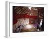 Inside Kazakhs Yurt, Tianchi (Heaven Lake), Tien Shan, Xinjiang Province, China-Anthony Waltham-Framed Photographic Print