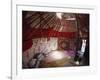 Inside Kazakhs Yurt, Tianchi (Heaven Lake), Tien Shan, Xinjiang Province, China-Anthony Waltham-Framed Photographic Print