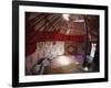 Inside Kazakhs Yurt, Tianchi (Heaven Lake), Tien Shan, Xinjiang Province, China-Anthony Waltham-Framed Photographic Print