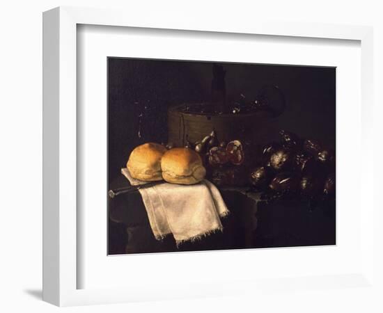 Inside Kitchen-Giuseppe Recco-Framed Giclee Print