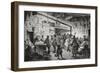 Inside Lapin Blanc Cabaret-Leopold Flameng-Framed Giclee Print