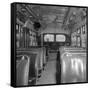 Inside of a Montgomery Transit Bus-null-Framed Stretched Canvas