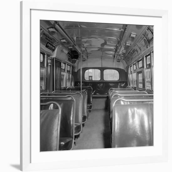 Inside of a Montgomery Transit Bus-null-Framed Photographic Print