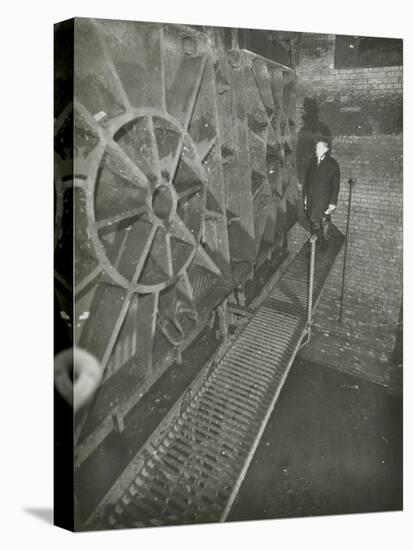 Inside of a Sewer, London, 1939-null-Stretched Canvas