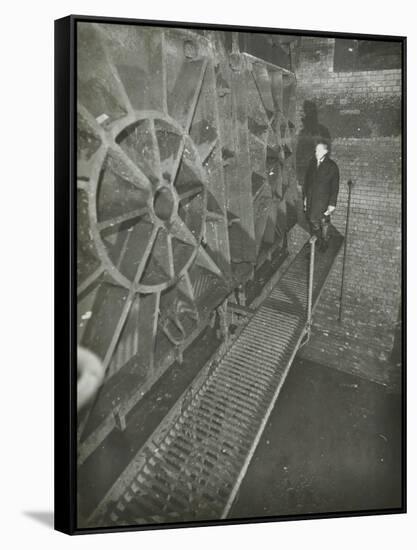 Inside of a Sewer, London, 1939-null-Framed Stretched Canvas