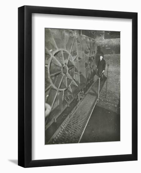 Inside of a Sewer, London, 1939-null-Framed Premium Photographic Print