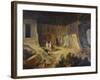 Inside Of Kanaree Cave At Salsette, 1827-Thomas Daniell-Framed Giclee Print