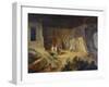 Inside Of Kanaree Cave At Salsette, 1827-Thomas Daniell-Framed Giclee Print