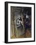 Inside Painter's Studio with Painting Young Girl, Errazuriz-Giovanni Boldini-Framed Giclee Print