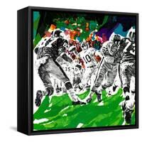 "Inside Pro Football," September 21, 1968-Paul Calle-Framed Stretched Canvas