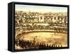 Inside the Amphitheatre at Nîmes, 1890-1900-null-Framed Stretched Canvas