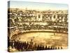 Inside the Amphitheatre at Nîmes, 1890-1900-null-Stretched Canvas