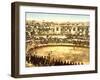 Inside the Amphitheatre at Nîmes, 1890-1900-null-Framed Photographic Print