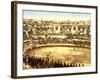 Inside the Amphitheatre at Nîmes, 1890-1900-null-Framed Photographic Print