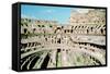 Inside the Colosseum, Rome, Italy-null-Framed Stretched Canvas