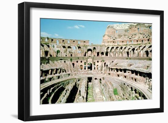 Inside the Colosseum, Rome, Italy-null-Framed Photographic Print