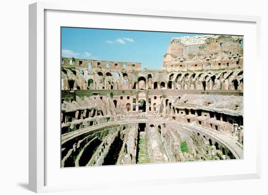 Inside the Colosseum, Rome, Italy-null-Framed Photographic Print