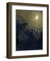 Inside the Docks by Gustave Doré-Gustave Dore-Framed Giclee Print