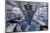 Inside the Dome of the Reichstag Building, Berlin, Germany-null-Mounted Art Print