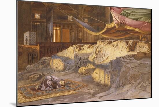 Inside the Dome of the Rock-Carl Friedrich Heinrich Werner-Mounted Giclee Print