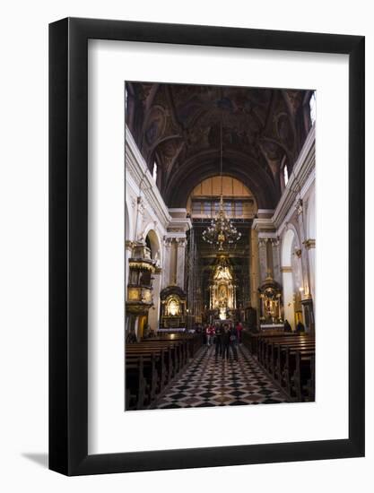 Inside the Franciscan Church of the Annunciation, Ljubljana, Slovenia, Europe-Matthew Williams-Ellis-Framed Photographic Print