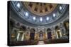 Inside the Frederik's Church (The Marble Church) (Marmorkirken)-Michael Runkel-Stretched Canvas