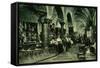 Inside the Great Bazaar, Constantinople, Turkey-null-Framed Stretched Canvas