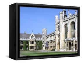Inside the Great Court, Trinity College, Cambridge, Cambridgeshire-Peter Thompson-Framed Stretched Canvas
