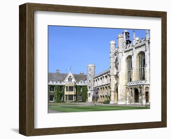 Inside the Great Court, Trinity College, Cambridge, Cambridgeshire-Peter Thompson-Framed Photographic Print