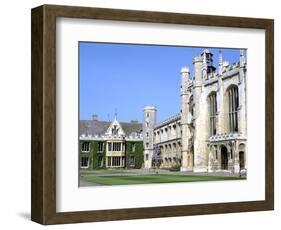 Inside the Great Court, Trinity College, Cambridge, Cambridgeshire-Peter Thompson-Framed Photographic Print