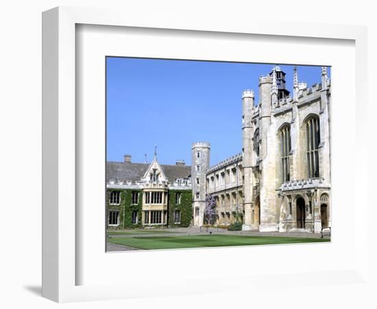 Inside the Great Court, Trinity College, Cambridge, Cambridgeshire-Peter Thompson-Framed Photographic Print