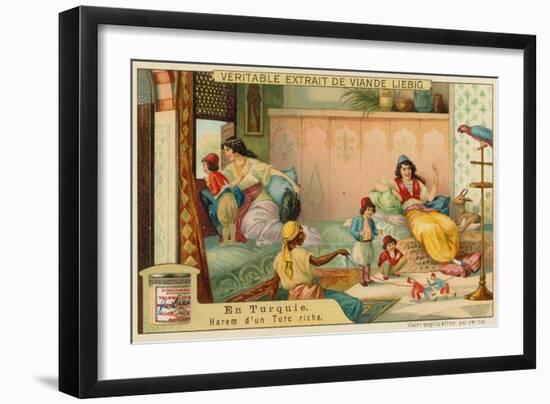Inside the Harem of a Rich Turk-null-Framed Giclee Print