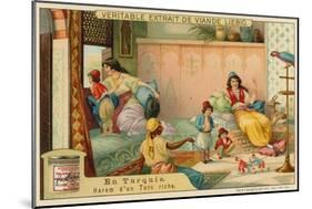 Inside the Harem of a Rich Turk-null-Mounted Giclee Print