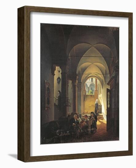 Inside the Monastery-Giovanni Migliara-Framed Giclee Print