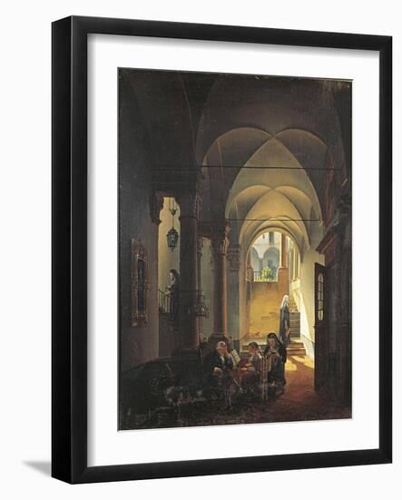 Inside the Monastery-Giovanni Migliara-Framed Giclee Print