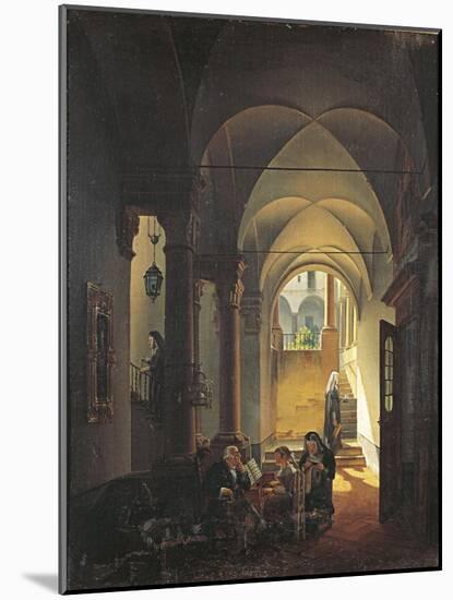 Inside the Monastery-Giovanni Migliara-Mounted Giclee Print