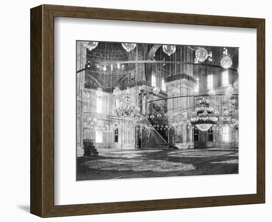 Inside the Mosque of Muhammad Ali at the Saladin Citadel, Cairo, Egypt, C1920s-null-Framed Giclee Print